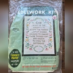 Serenity Prayer Needlework Kit - Multicolor